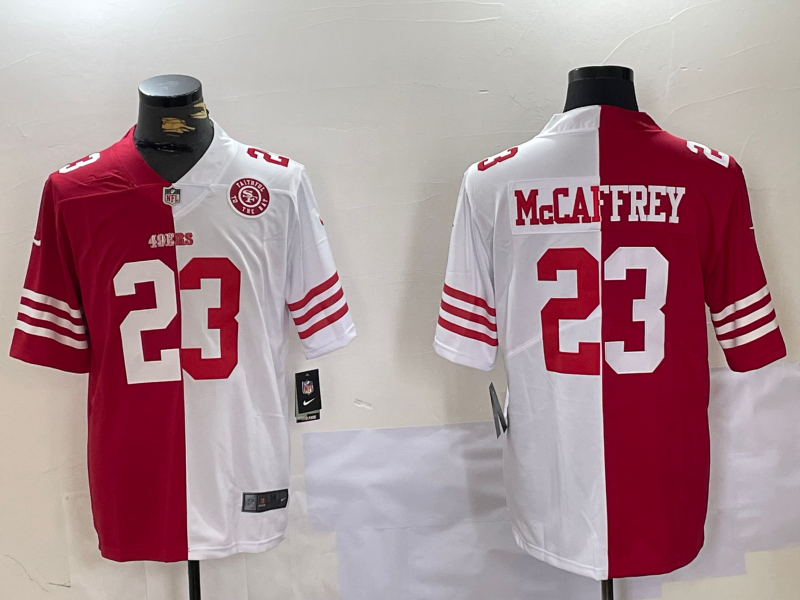 Men San Francisco 49ers #23 Mccaffrey red 2025 Nike Limited NFL Jersey style 11->san francisco 49ers->NFL Jersey